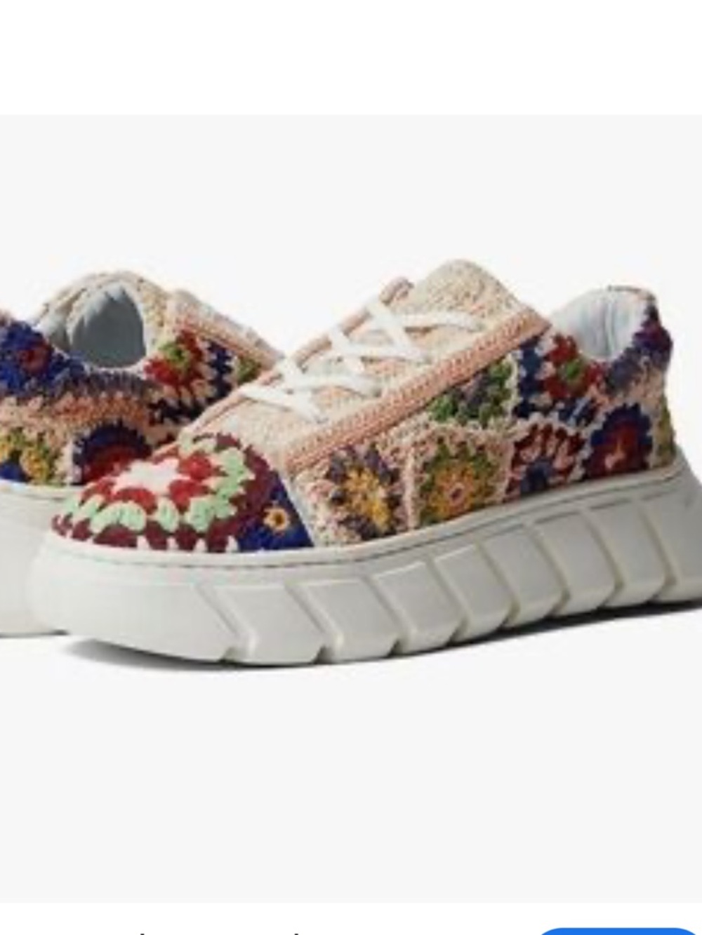 Free People Crochet Sneakers Boho Casual Festival Streetwear Festive Trendy Indi